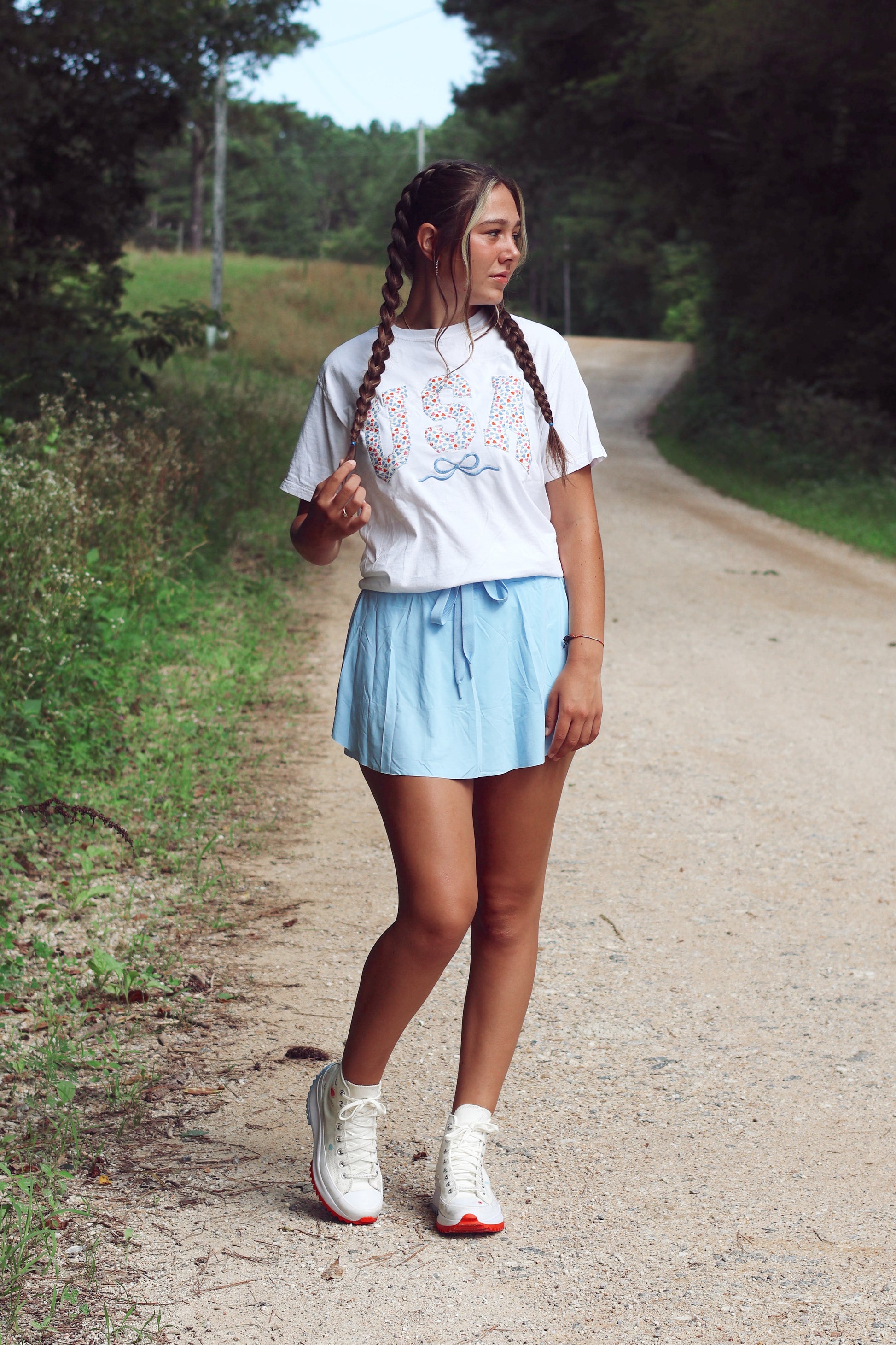 Floral USA Short Sleeve