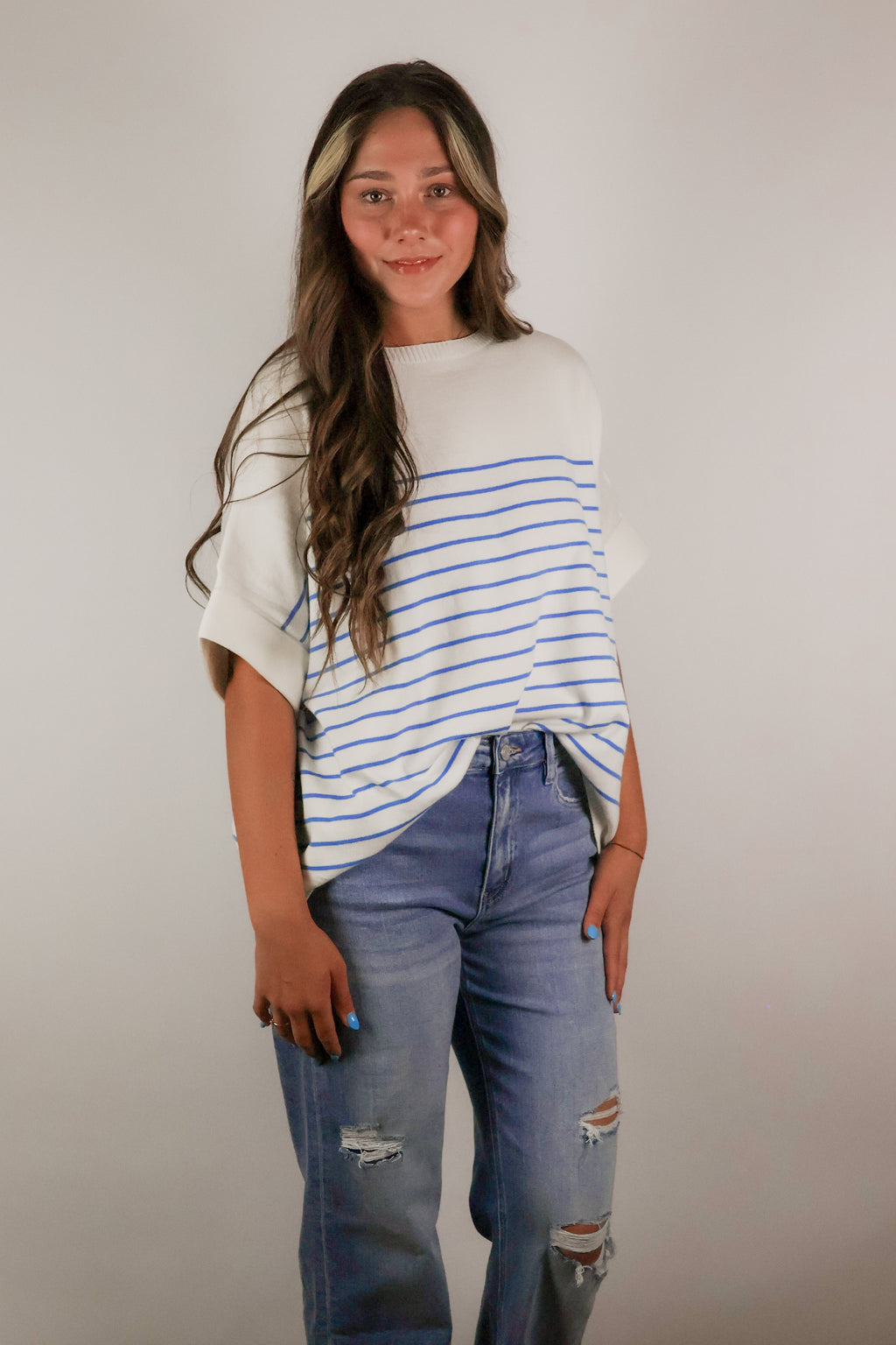 Striped Crewneck Sweater