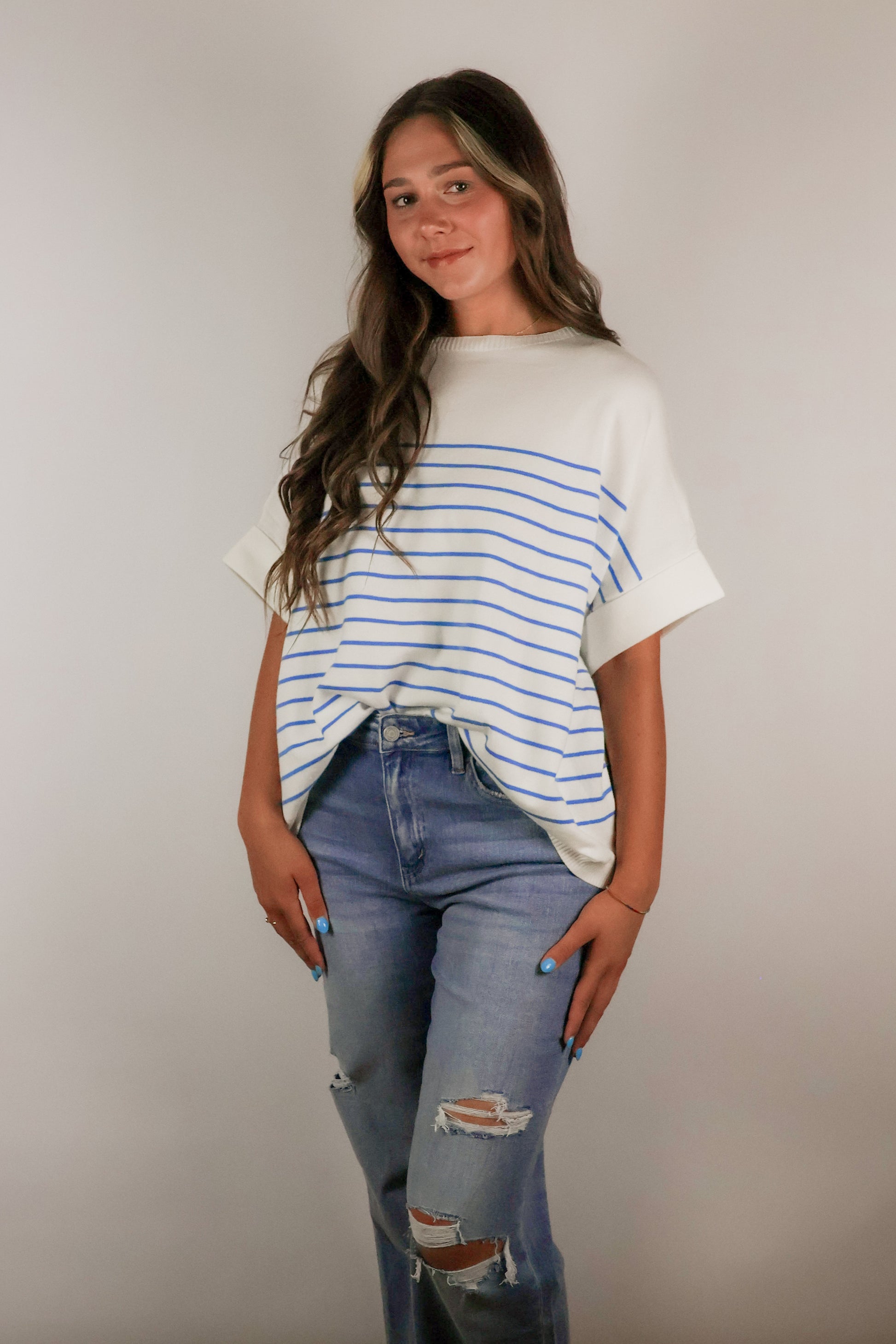 Striped Crewneck Sweater