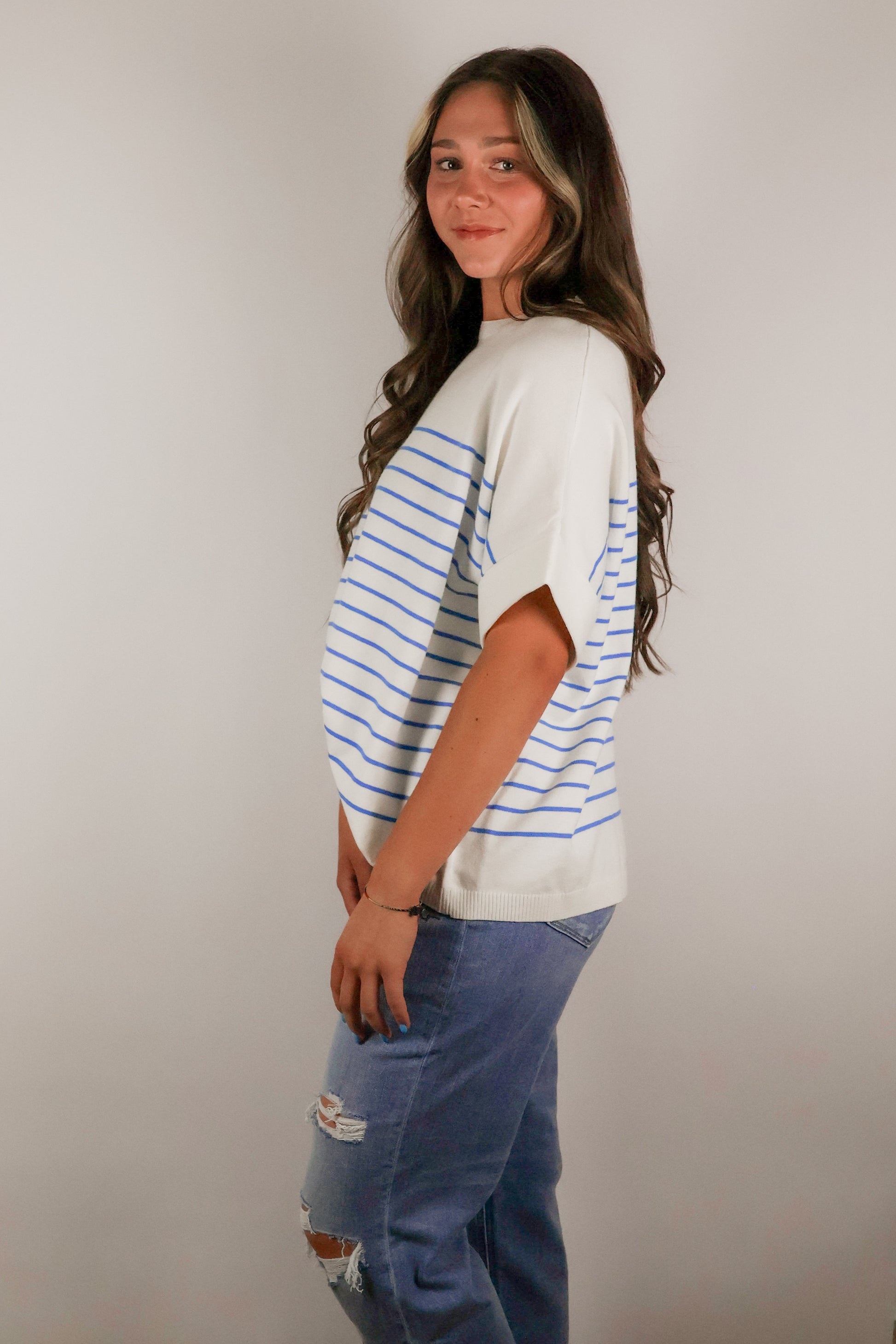 Striped Crewneck Sweater