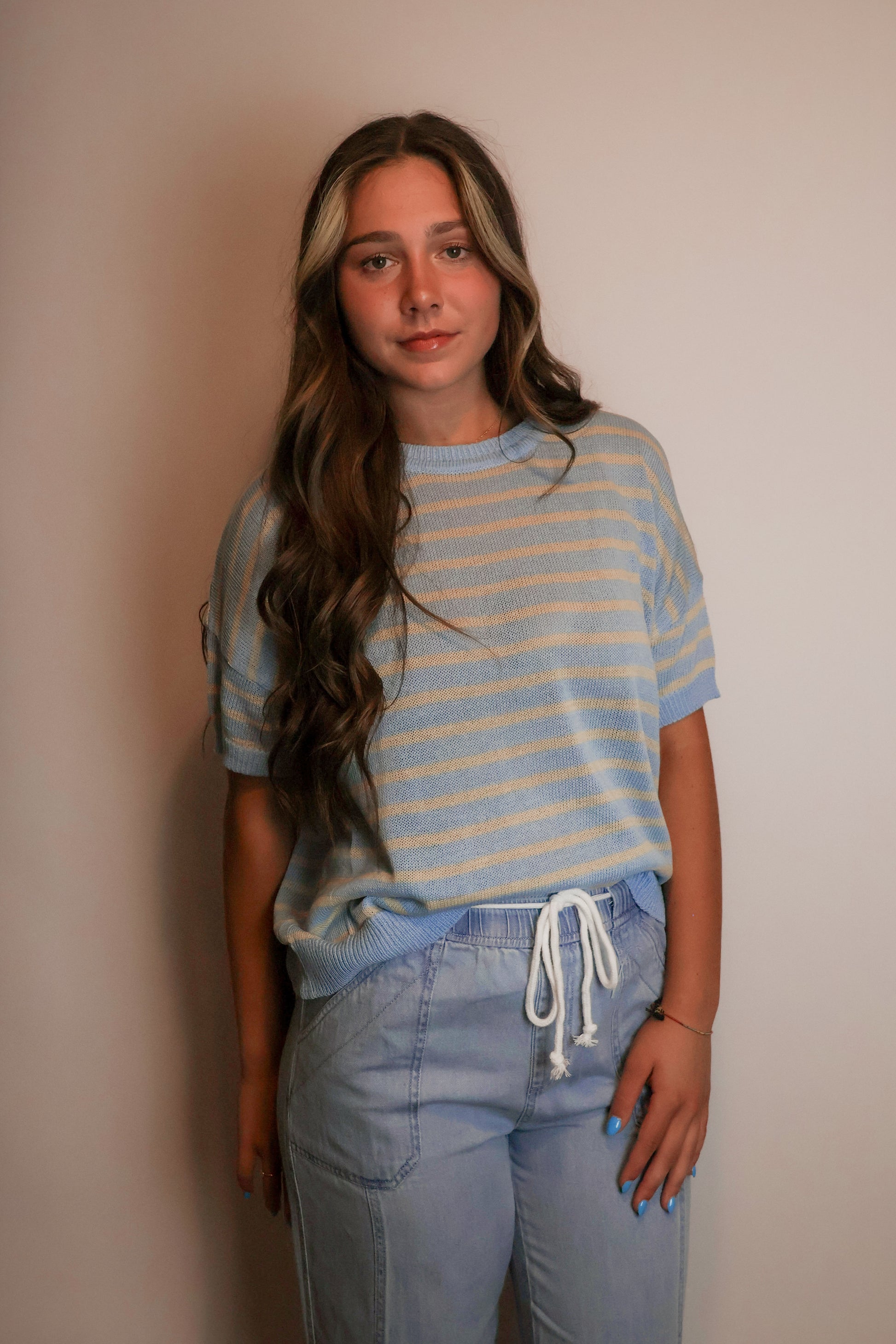 Striped Sweater Tee