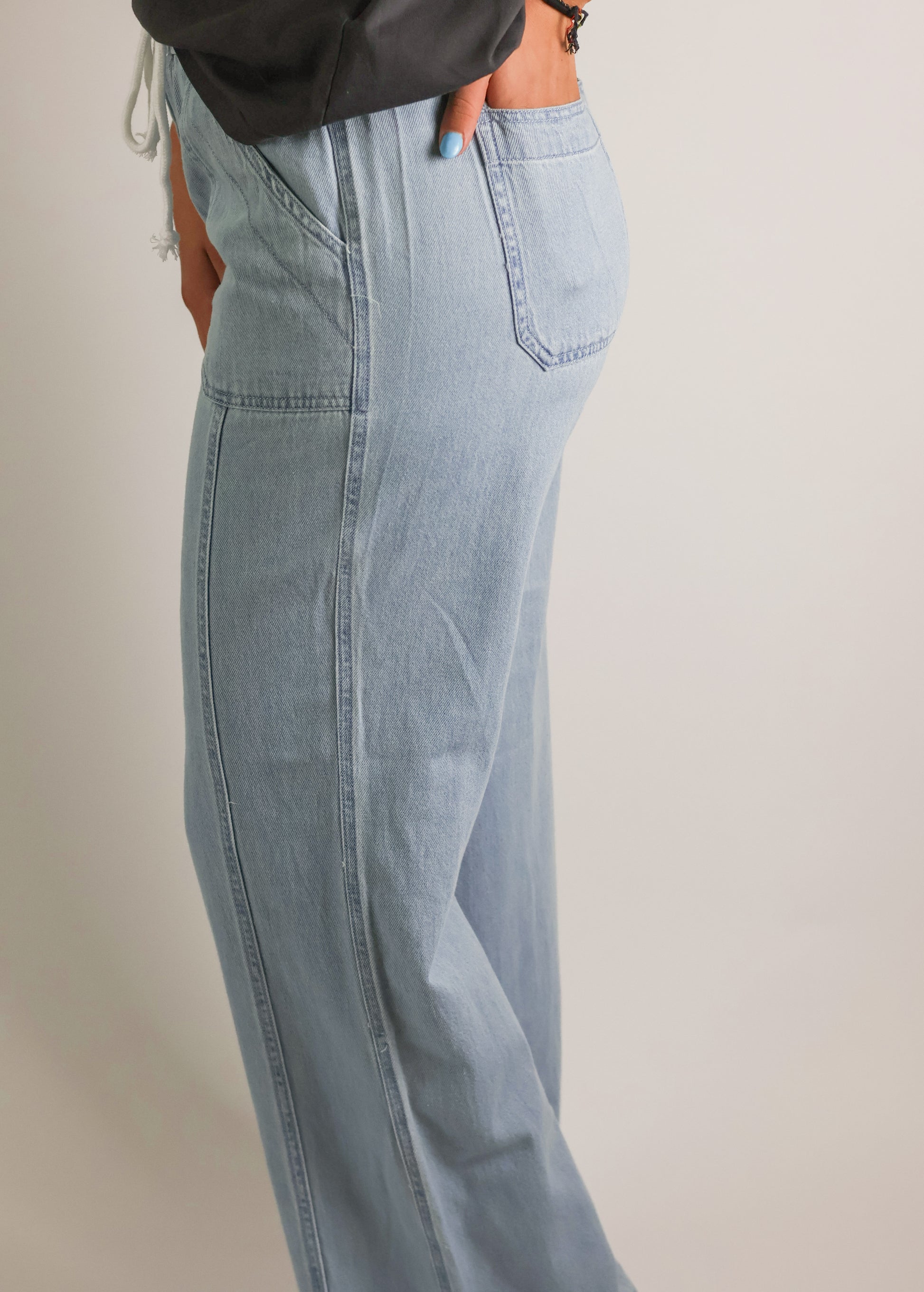 High Rise Wide Leg Drawstring Pants