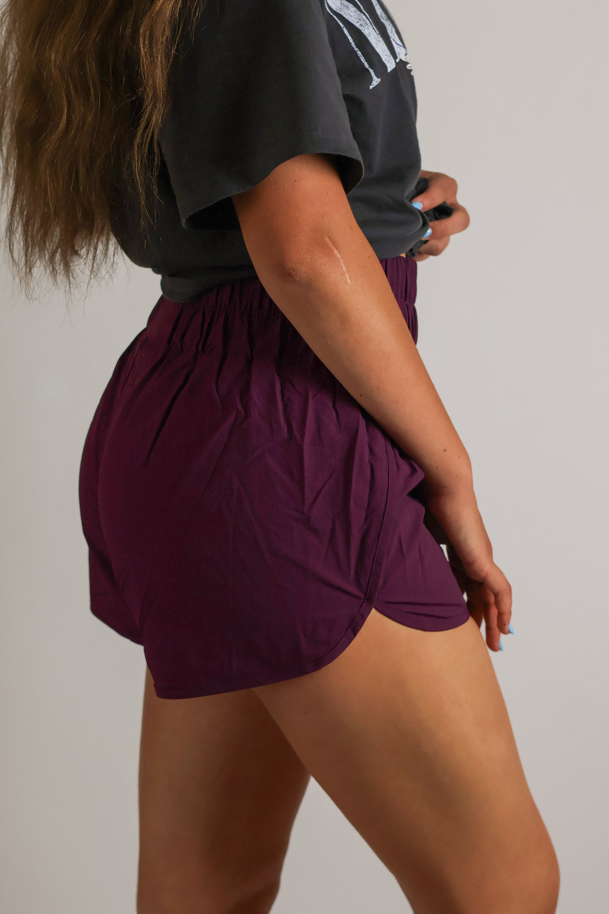 Windbreaker Smocked Waistband Running Shorts