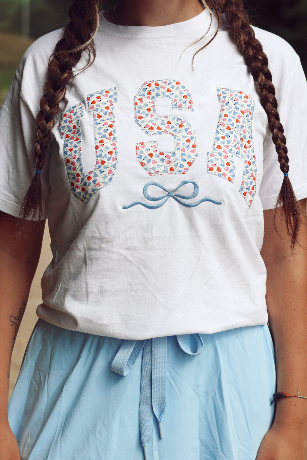 Floral USA Short Sleeve