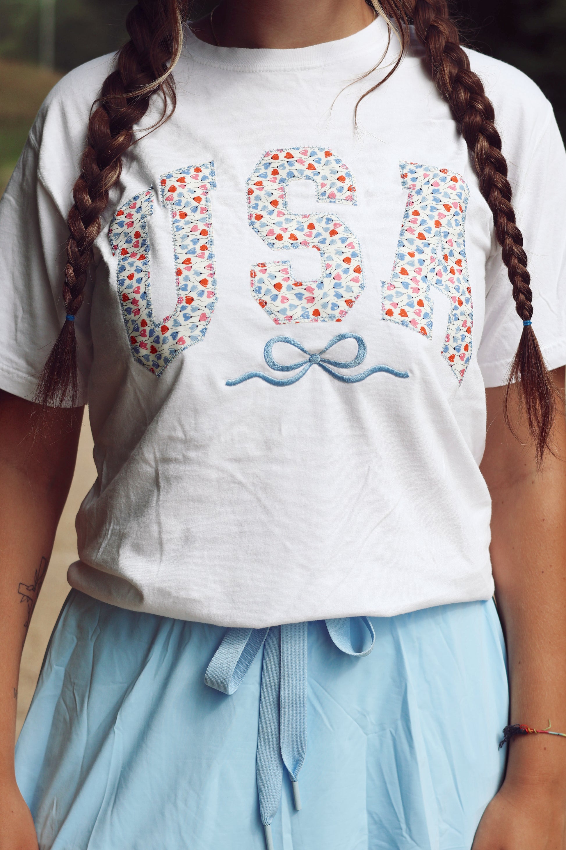 Floral USA Short Sleeve