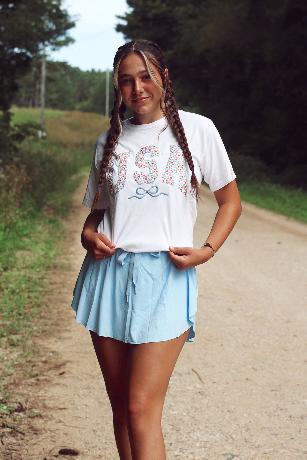 Floral USA Short Sleeve