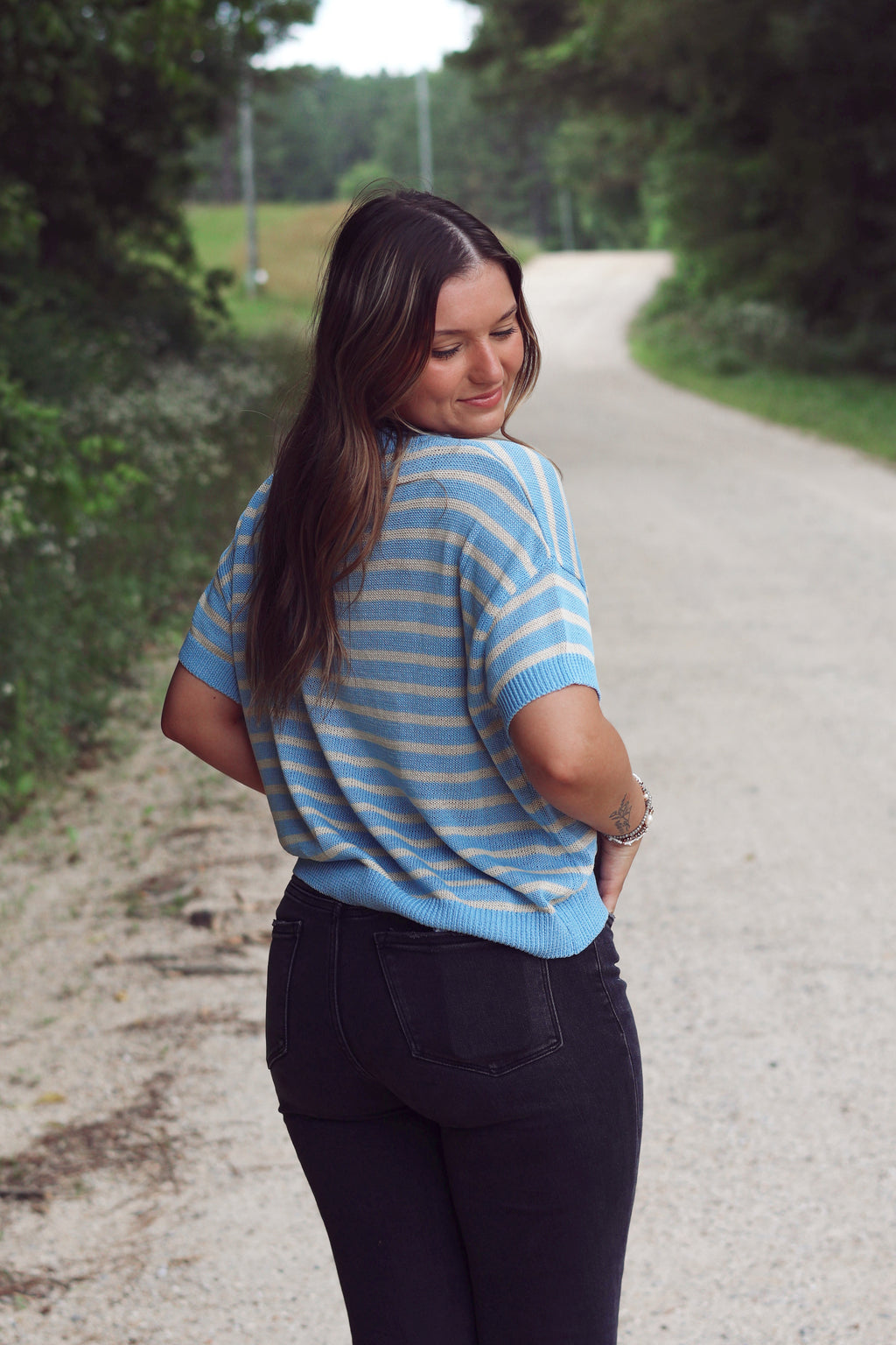Striped Sweater Tee