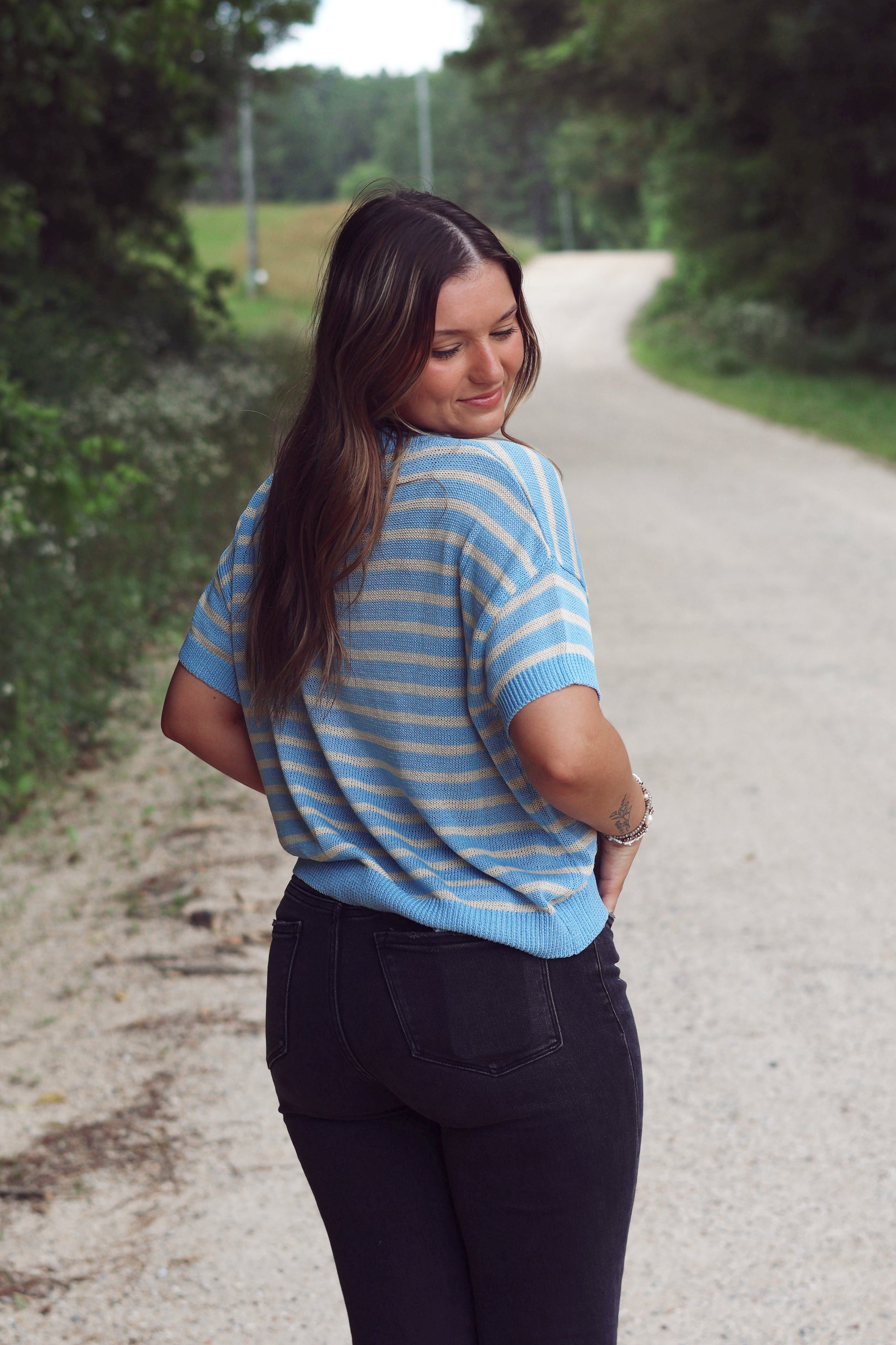Striped Sweater Tee